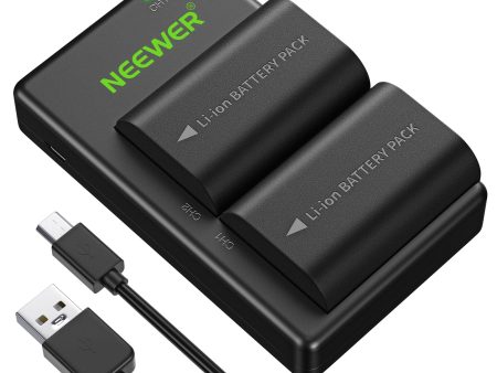 NEEWER 2-Pack LP-E6 E6N Rechargeable Battery Charger Set For Canon Online Sale