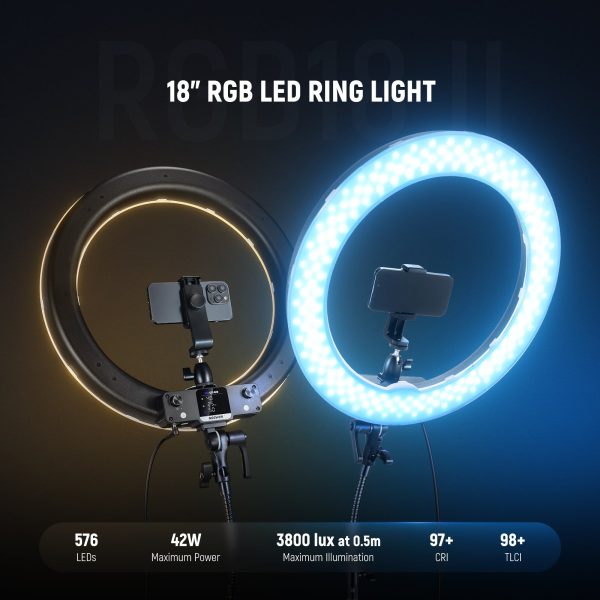 NEEWER RGB18 II 18 Inch RGB LED Ring Light With APP Control For Cheap