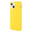 iPhone 13 Fleksibel TPU Plast Bagside Cover - Gul Cheap