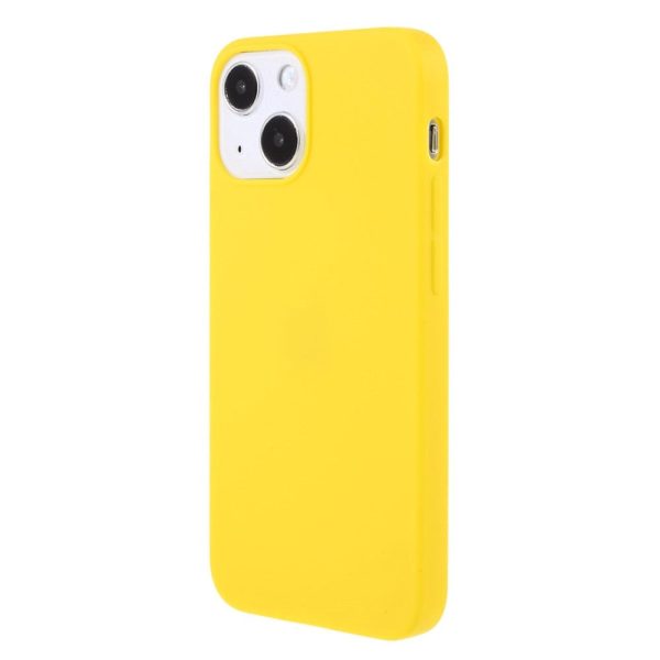 iPhone 13 Fleksibel TPU Plast Bagside Cover - Gul Cheap