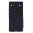 Google Pixel 6a Liquid Silikone Cover m. Strop - Sort Hot on Sale