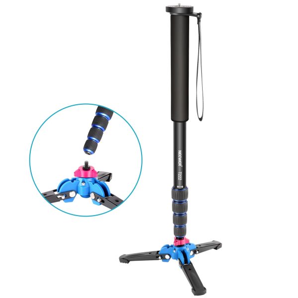 NEEWER Extendable Camera Monopod with Foldable Tripod Support Base For Sale