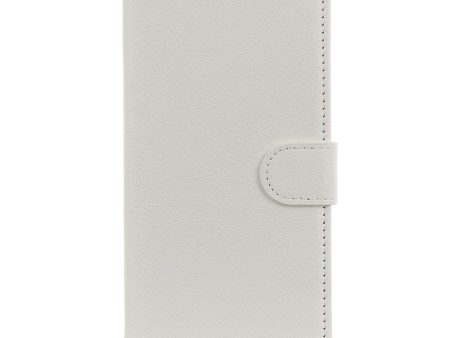 iPhone 12   12 Pro Litchi Læder Cover m. Pung - Hvid Online Sale