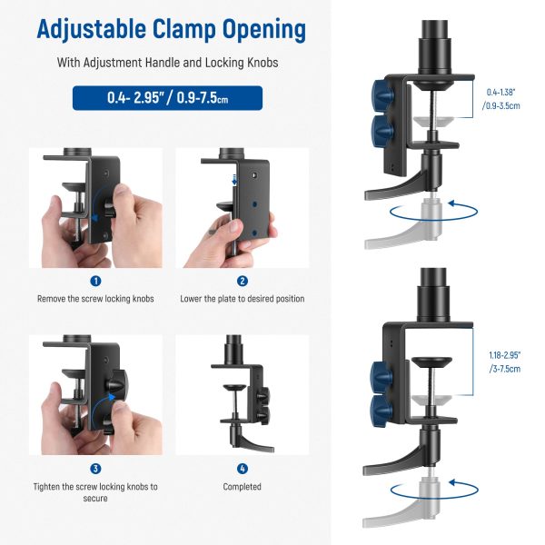 NEEWER Desk Mount C Clamp Light Stands For Discount