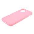 iPhone 12   12 Pro Minimalistisk Mat Fleksibelt Plastik Cover - Lyserød Discount