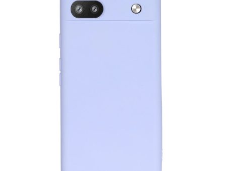 Google Pixel 6a Liquid Silikone Cover m. Strop - Lilla For Sale