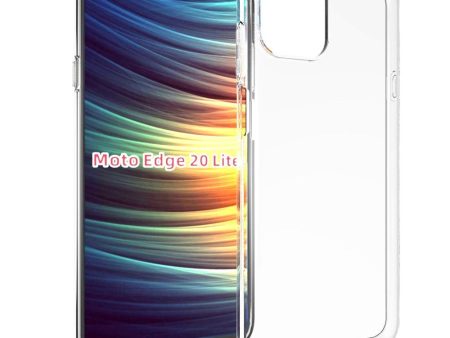 Motorola Edge 20 Lite Fleksibelt Plastik Cover - Gennemsigtig For Sale