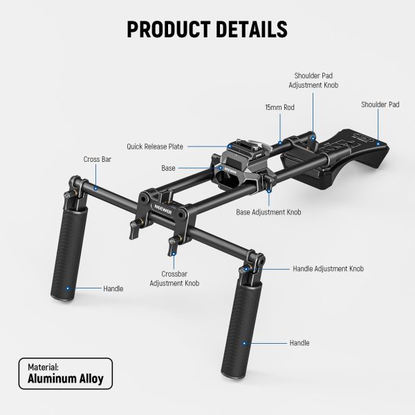 NEEWER SR007 Universal Shoulder Rig Kit Sale