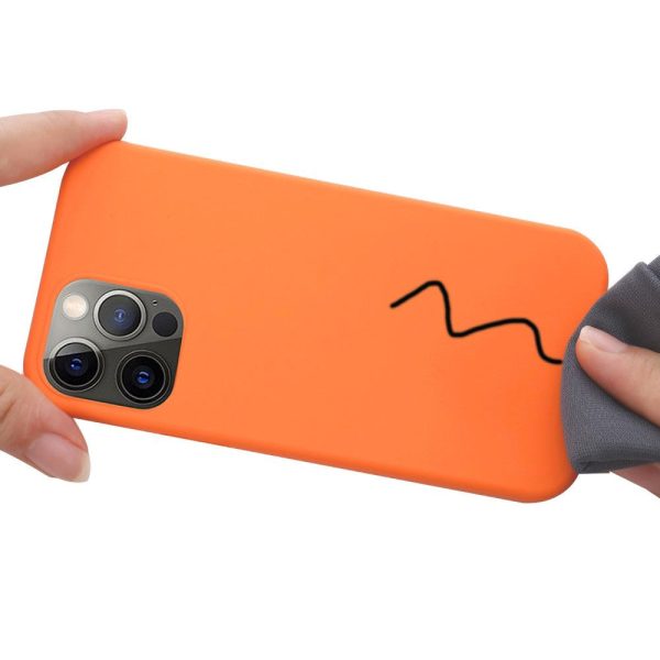 iPhone 12   12 Pro Silikone Cover - MagSafe Kompatibel - Orange Hot on Sale