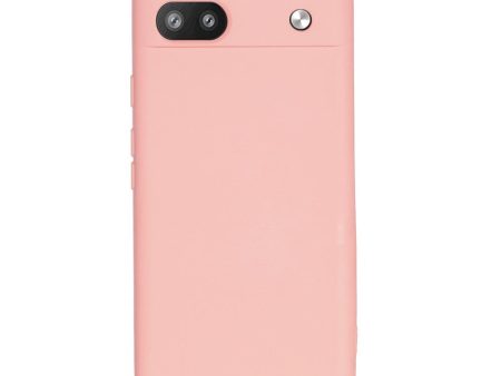 Google Pixel 6a Liquid Silikone Cover m. Strop - Lyserød Online now