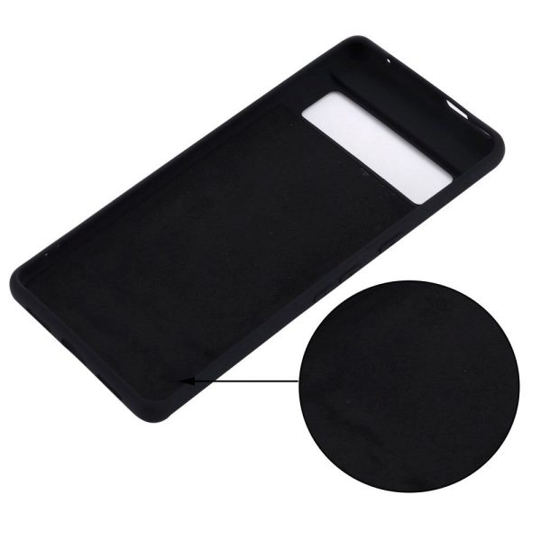 Google Pixel 7 Liquid Silikone Cover m. Strop - Sort Supply