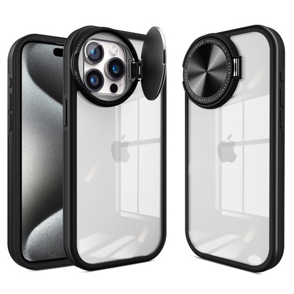 Acrylic Flip Round Lens Holder Case - iPhone Fashion