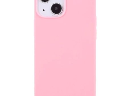 iPhone 13 Fleksibel TPU Plast Bagside Cover - Lyserød Hot on Sale