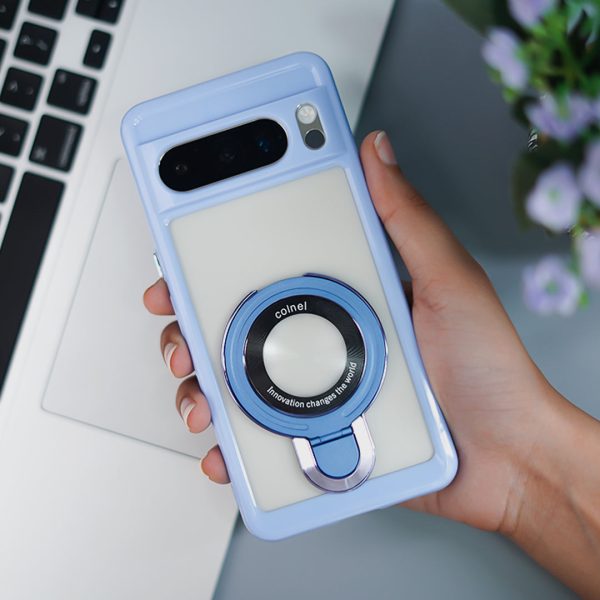 Transparent Rotating Ring Stand Case - Google Fashion