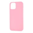 iPhone 12   12 Pro Minimalistisk Mat Fleksibelt Plastik Cover - Lyserød Discount