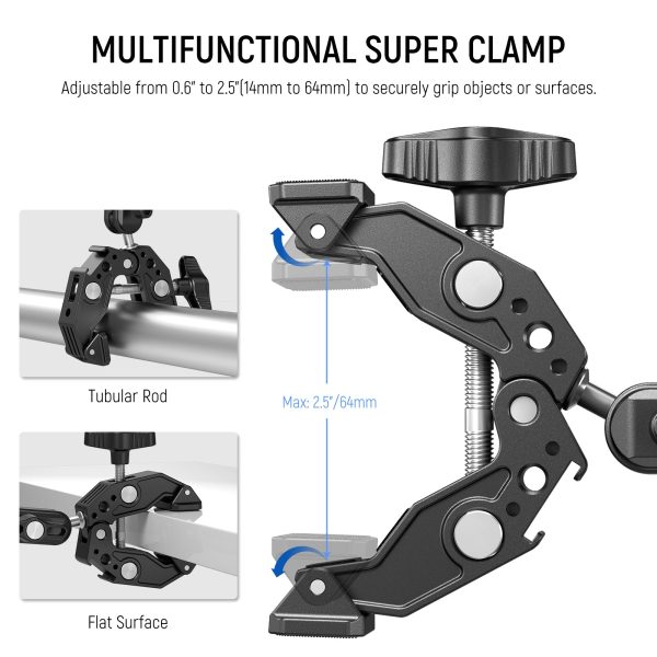 NEEWER UA036 Double Super Clamp Camera Mount For Sale