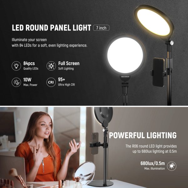 NEEWER R06 7  Desktop Phone Selfie Light Kit Hot on Sale