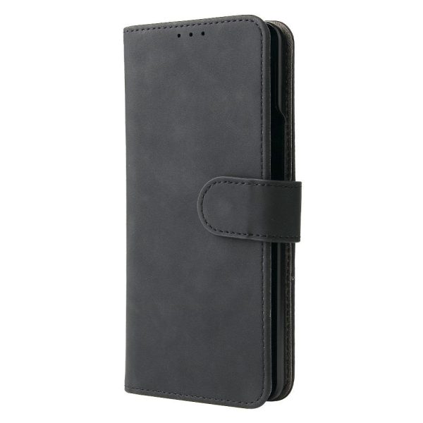 Samsung Galaxy Z Fold3 5G Blødt Læder Cover m. Pung - Sort Fashion