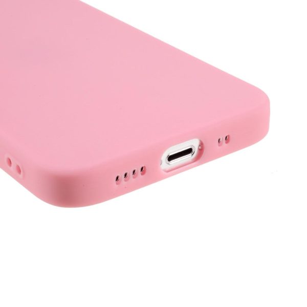 iPhone 13 Fleksibel TPU Plast Bagside Cover - Lyserød Hot on Sale