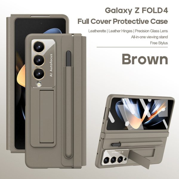 Stretchable Leather Hinge Folding Kickstand Case - Samsung Online