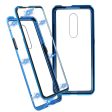 OnePlus 7 Pro Magnetisk Metal Cover m. Glas For & Bagside - Blå Online Hot Sale