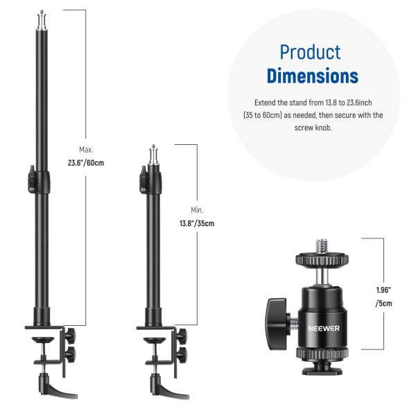 NEEWER Desk Mount C Clamp Light Stands For Discount