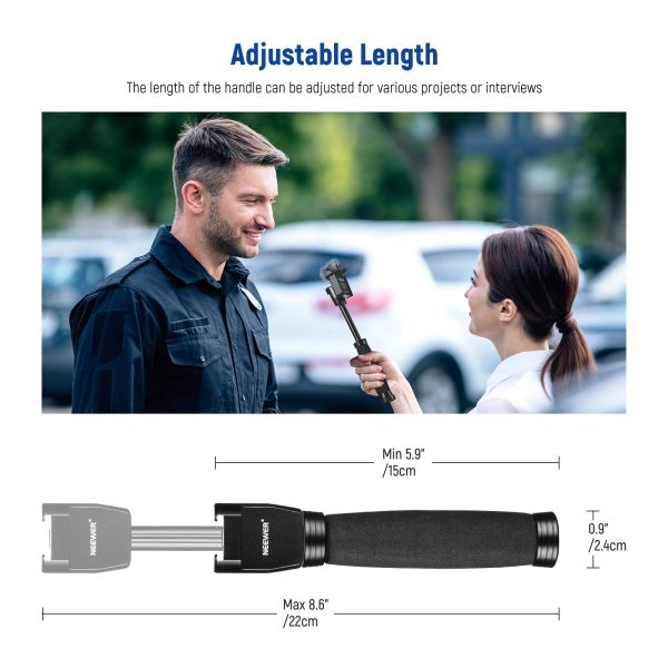 NEEWER Telescoping Interview Mic Handle for Wireless Go Cheap