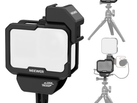 NEEWER AC007 Video Rig Cage Compatible with GoPro Hero 12 11 10 9 For Cheap