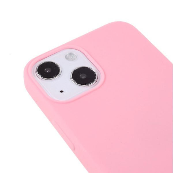 iPhone 13 Fleksibel TPU Plast Bagside Cover - Lyserød Hot on Sale