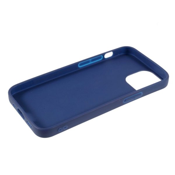 iPhone 13 Fleksibel TPU Plast Bagside Cover - Mørkeblå For Discount