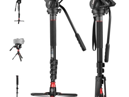 NEEWER GM76 179cm Professional Camera Monopod With Fluid Head on Sale