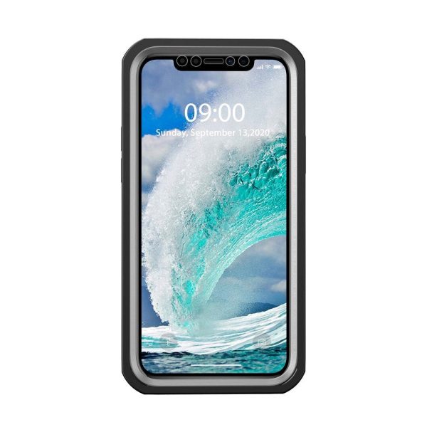 iPhone 12   12 Pro Heavy Duty Case - Håndværker Cover - Gennemsigtig   Sort Online Hot Sale